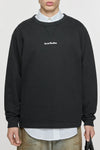 RIB NECK SWEATER IN BLACK, SS25