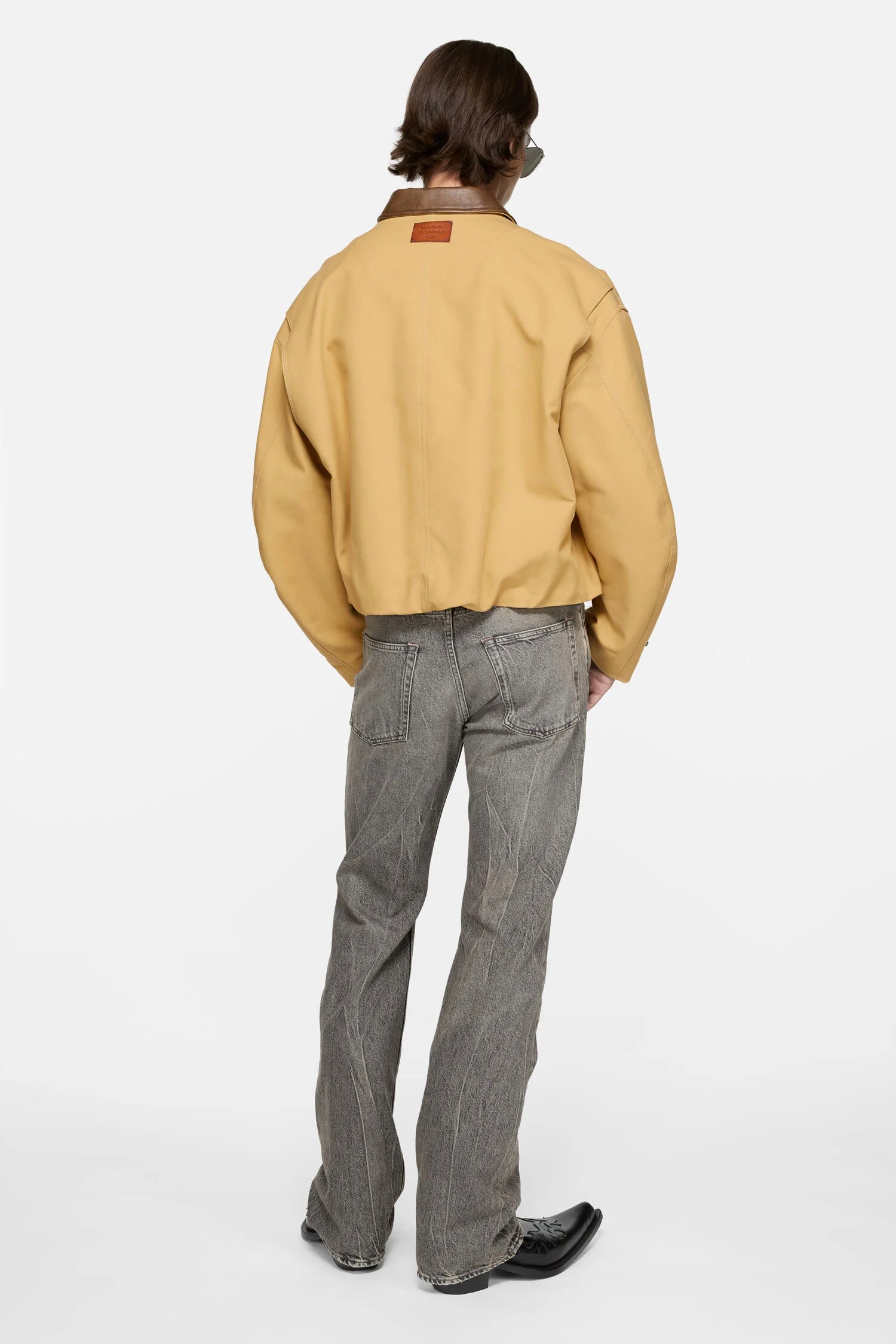 TWILL BOMBER JACKET IN SAND BEIGE, SS26