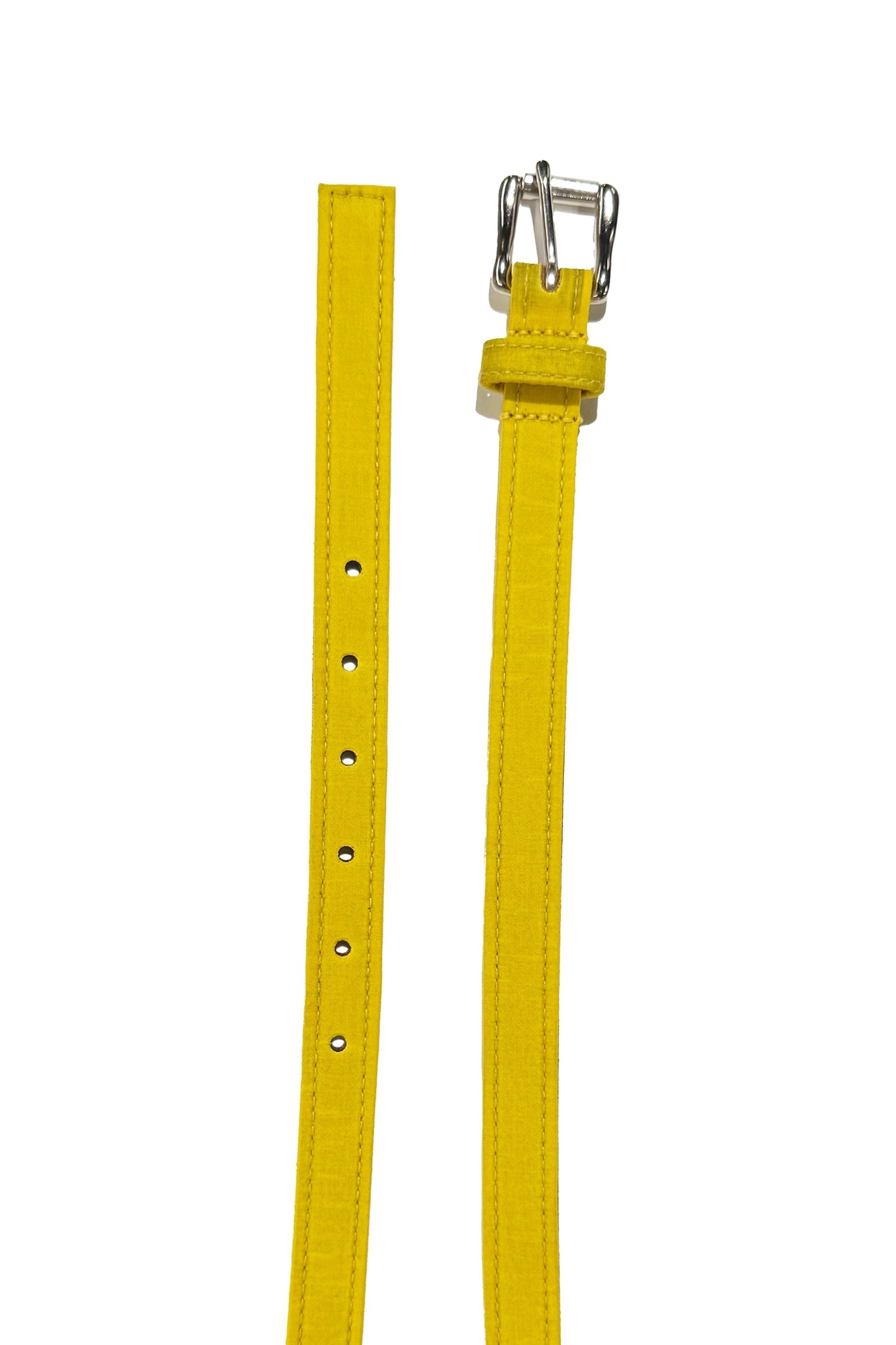 mens yellow leather belt
