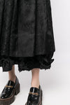 WAVE A-LINE SKIRT IN BLACK, FW23