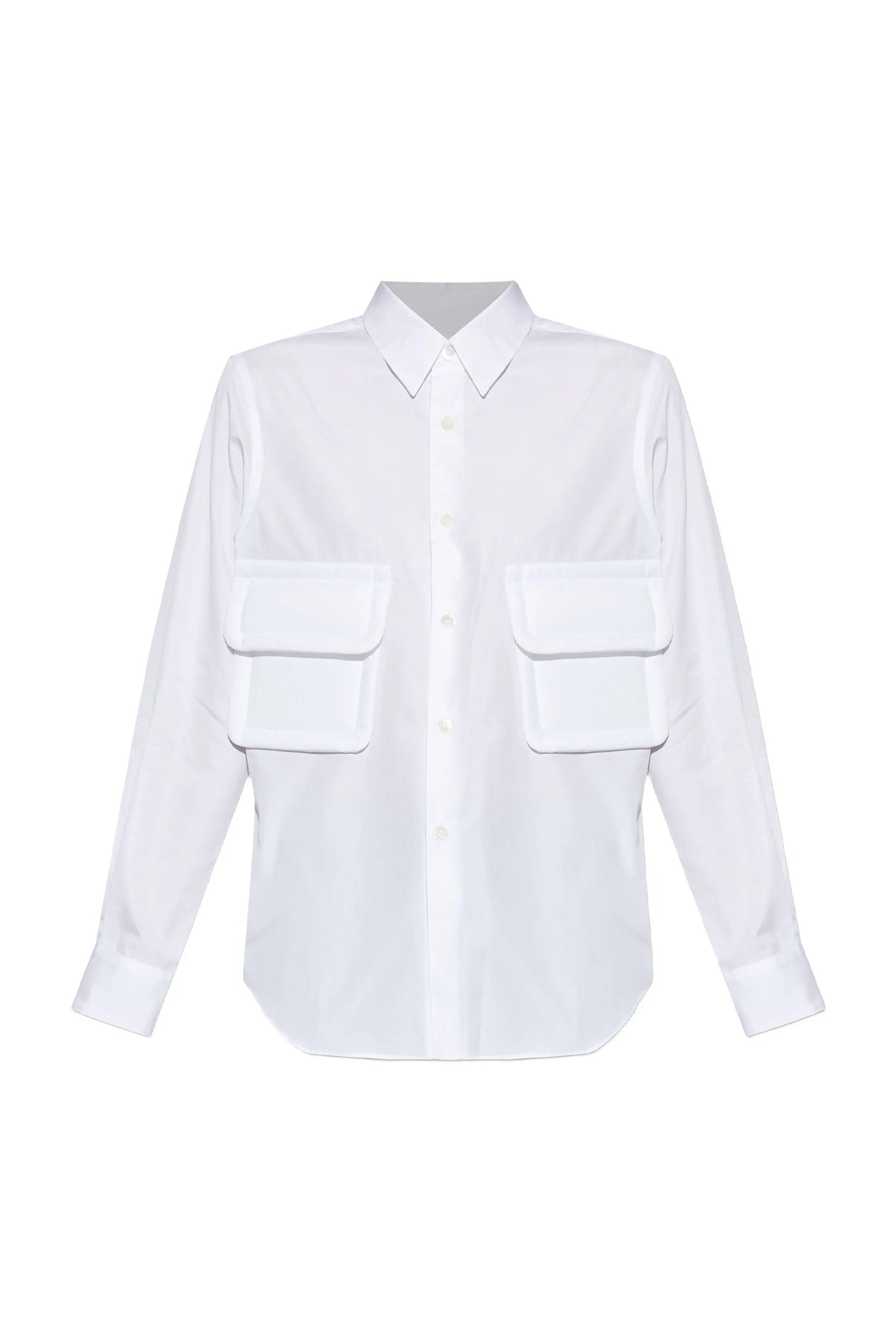 DOUBLE POCKET SHIRT IN WHITE, FW25