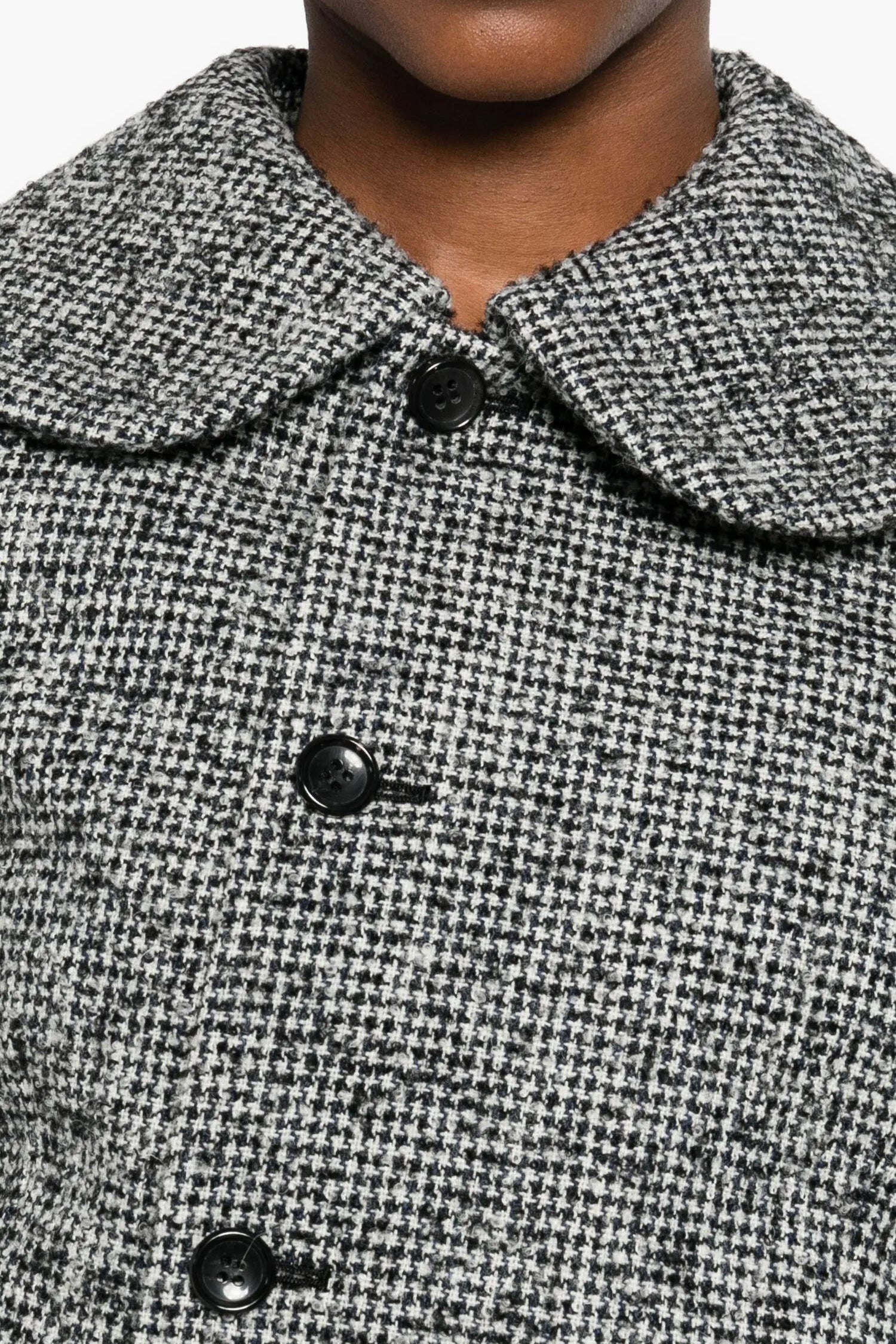 ASYMMETRIC HOUNDSTOOTH JACKET, FW25