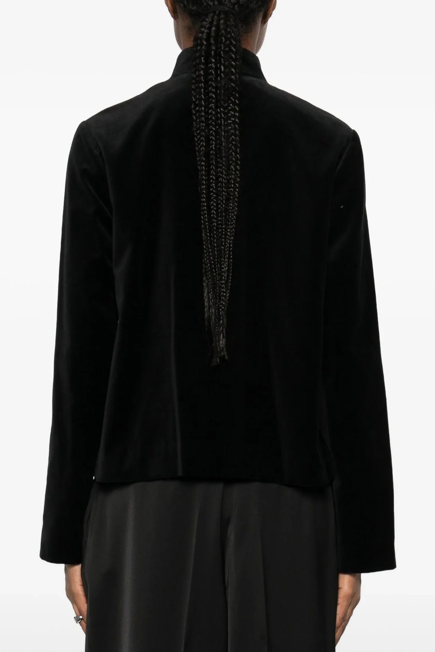 VELVETEEN TOGGLE JACKET IN BLACK, FW25
