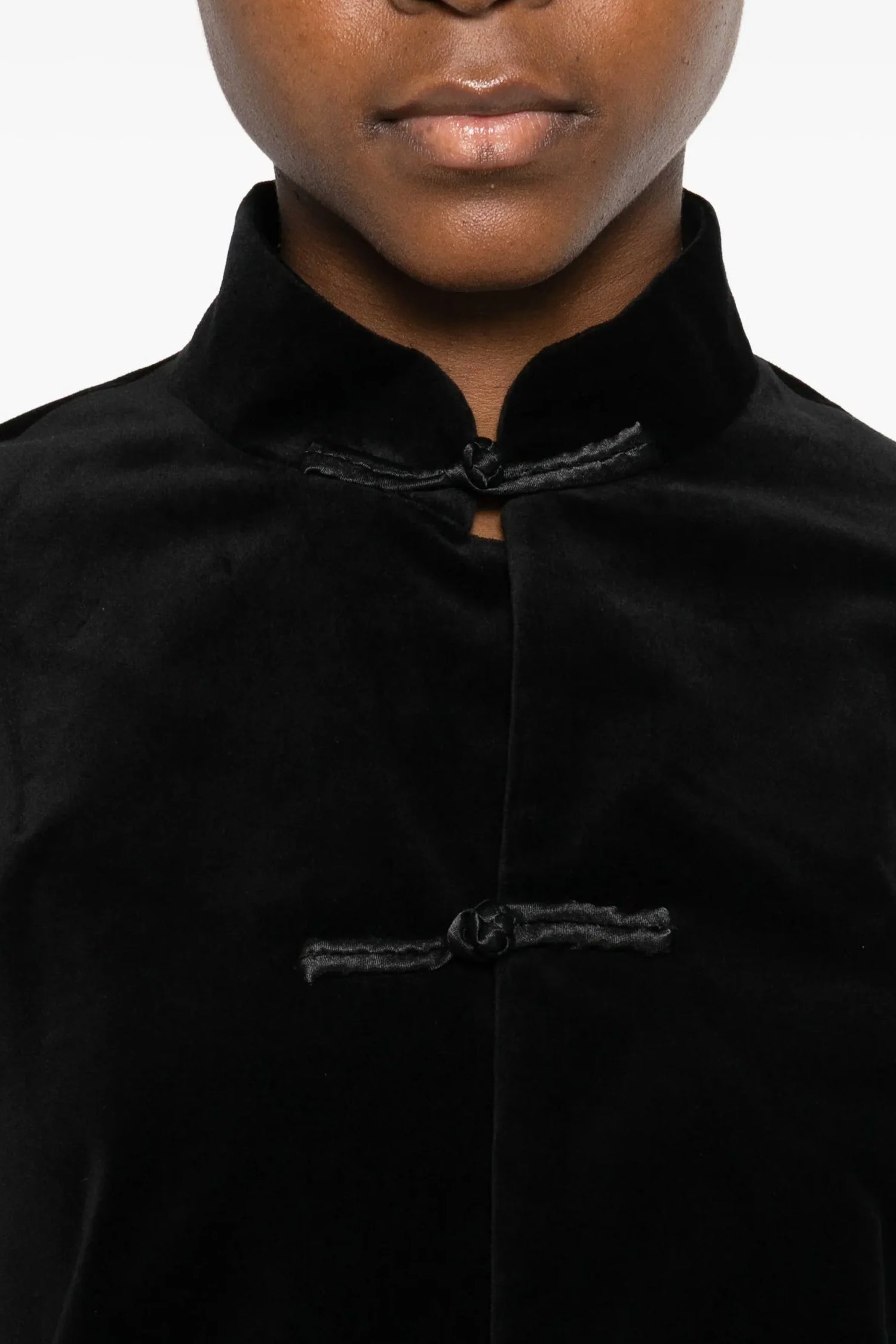 VELVETEEN TOGGLE JACKET IN BLACK, FW25