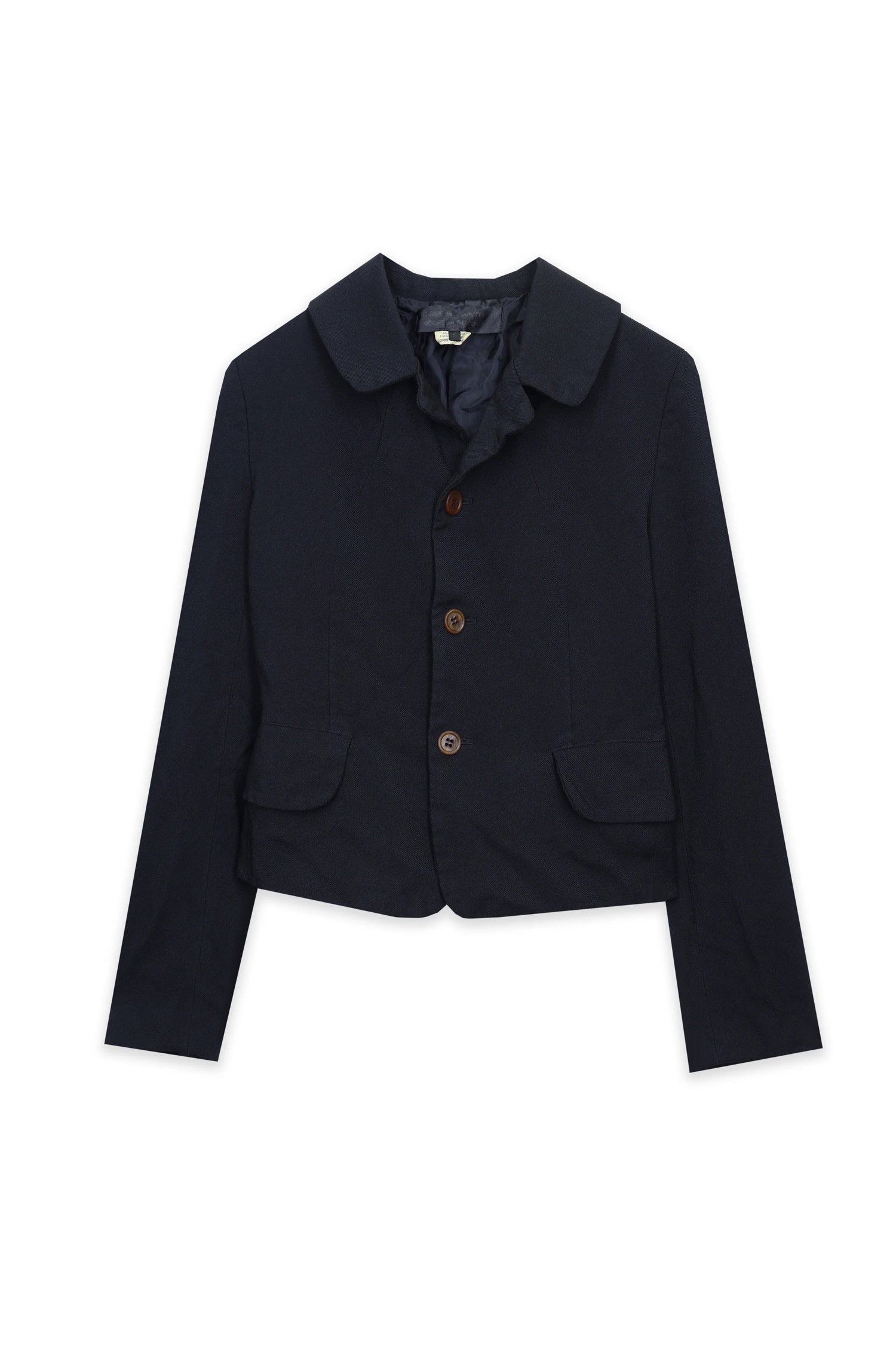 CROPPED FITTED JACKET IN BLACK, FW25