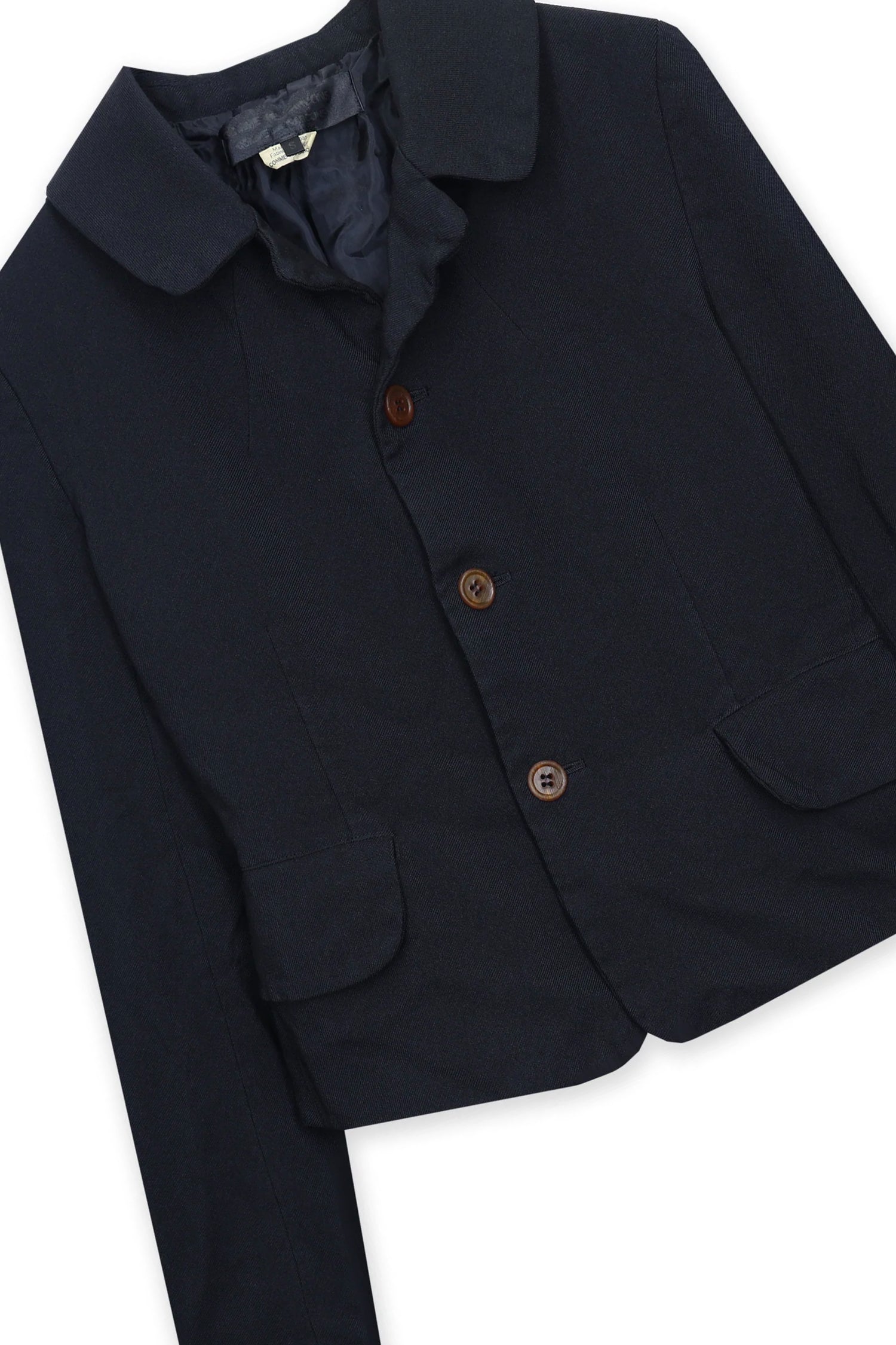 CROPPED FITTED JACKET IN BLACK, FW25