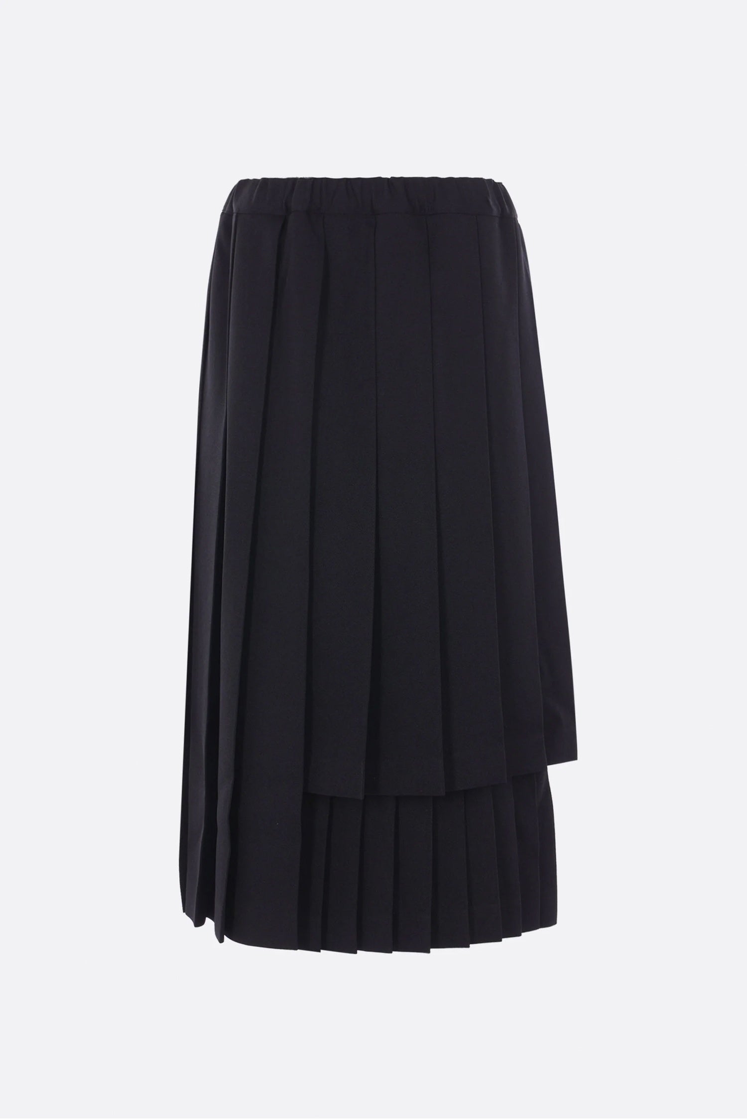 PLEATED MIDI SKIRT IN BLACK, FW25