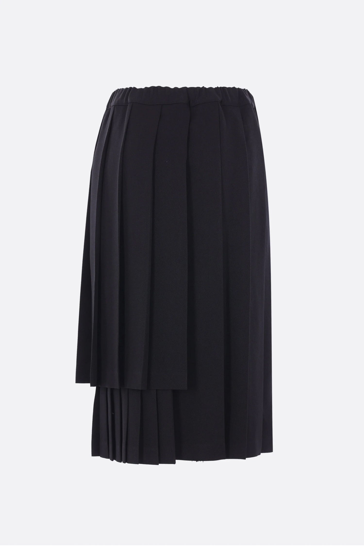 PLEATED MIDI SKIRT IN BLACK, FW25