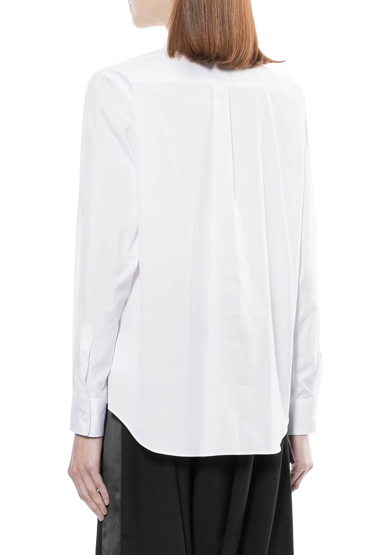 THREE BOW SHIRT IN WHITE, SS26