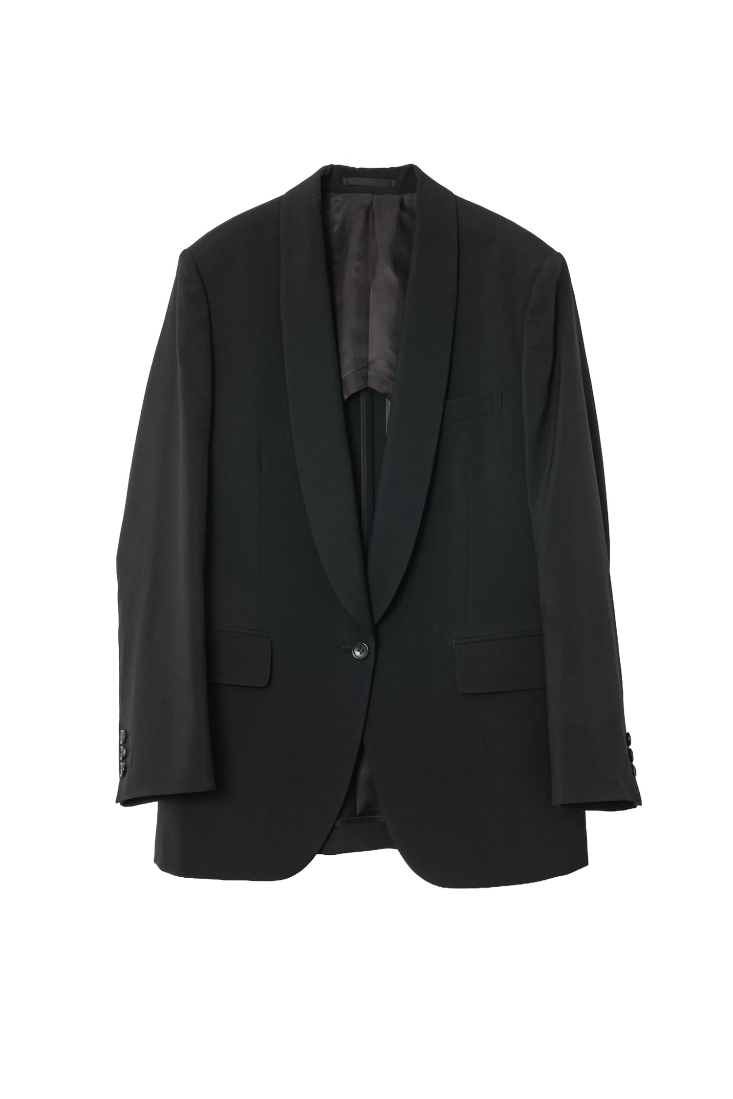SHAWL COLLAR BLAZER IN BLACK, SS26