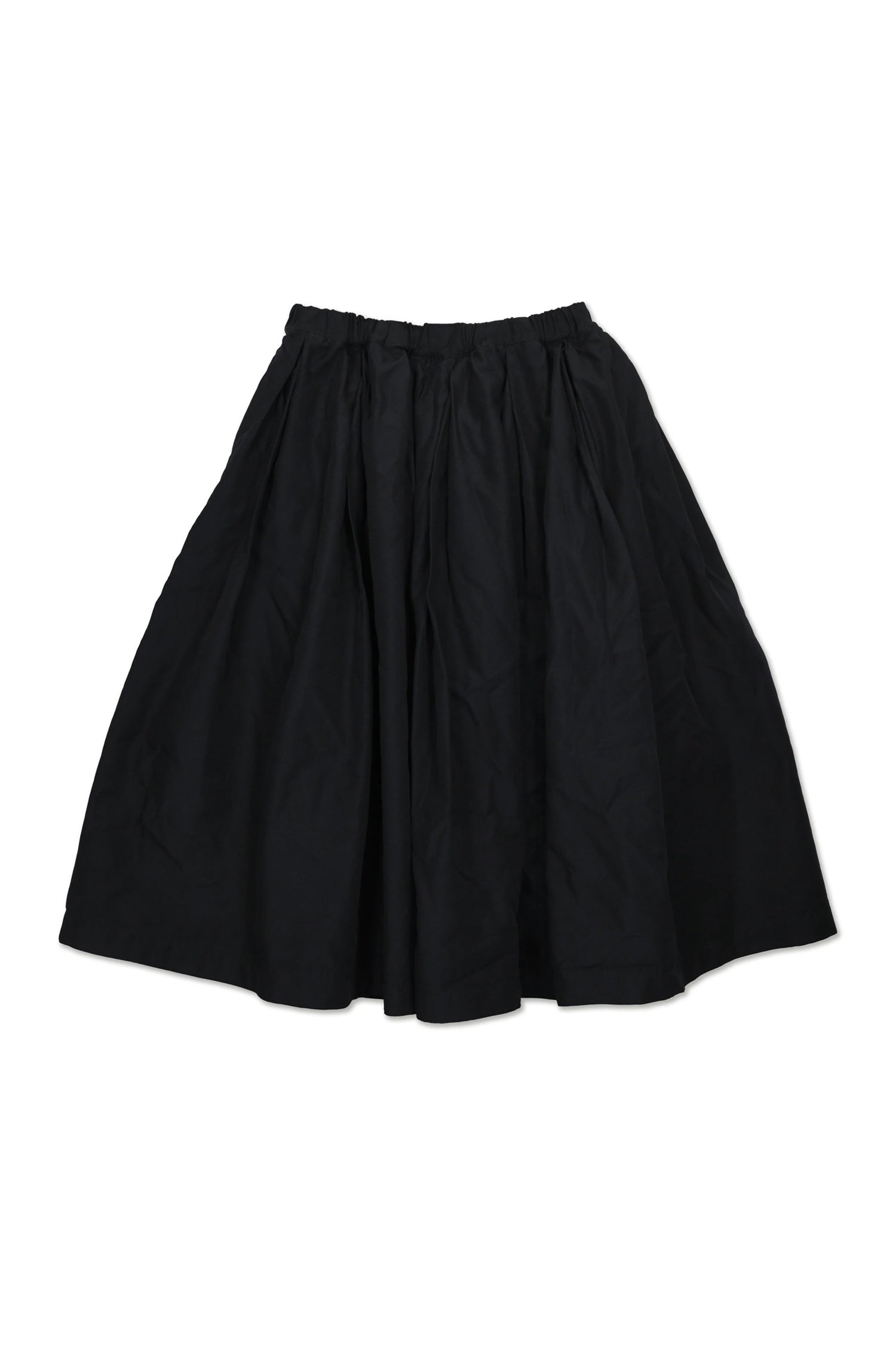 GATHERED SKIRT IN BLACK, SS26