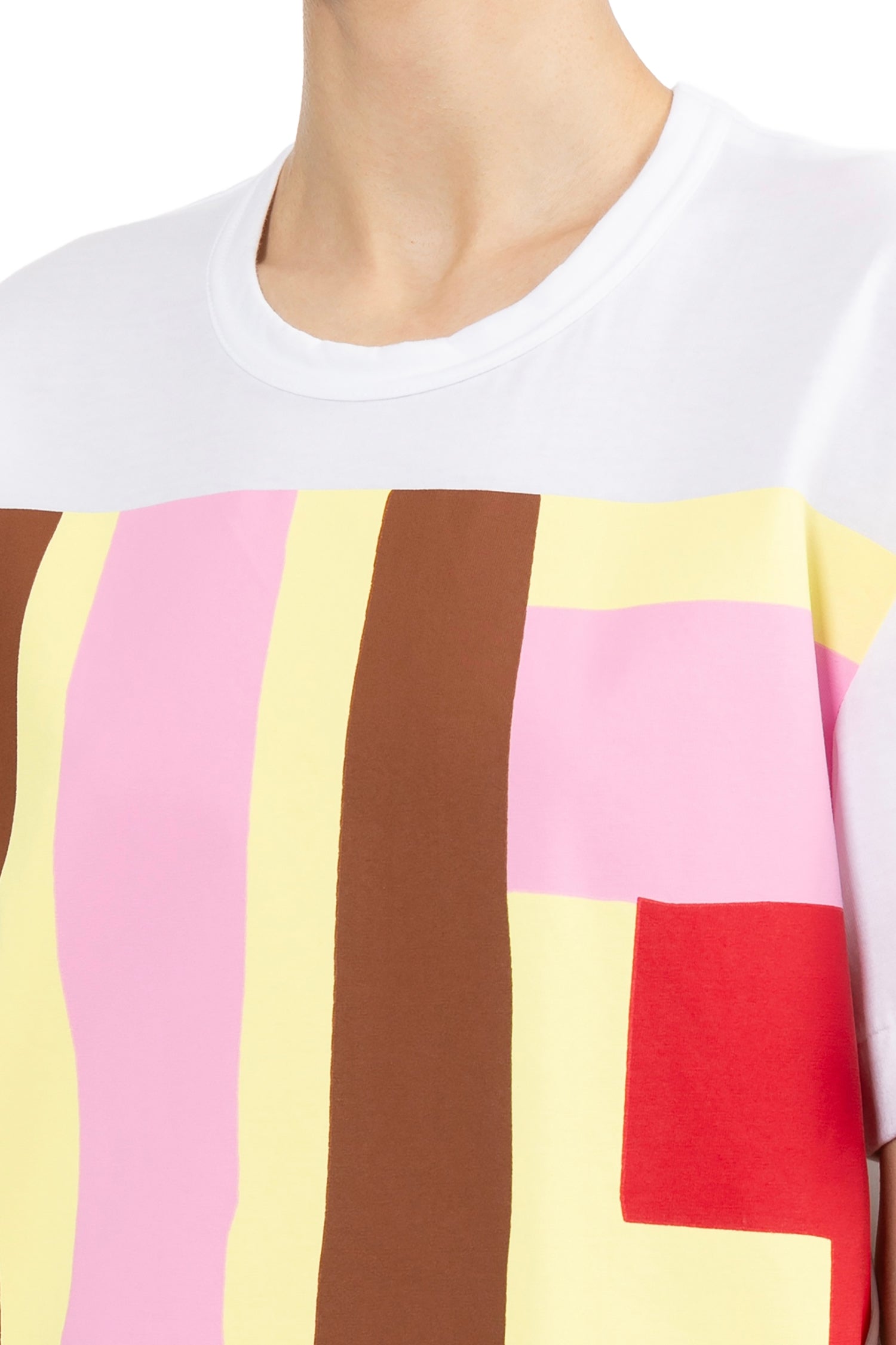 PRINT T-SHIRT IN WHITE/MULTI, SS26
