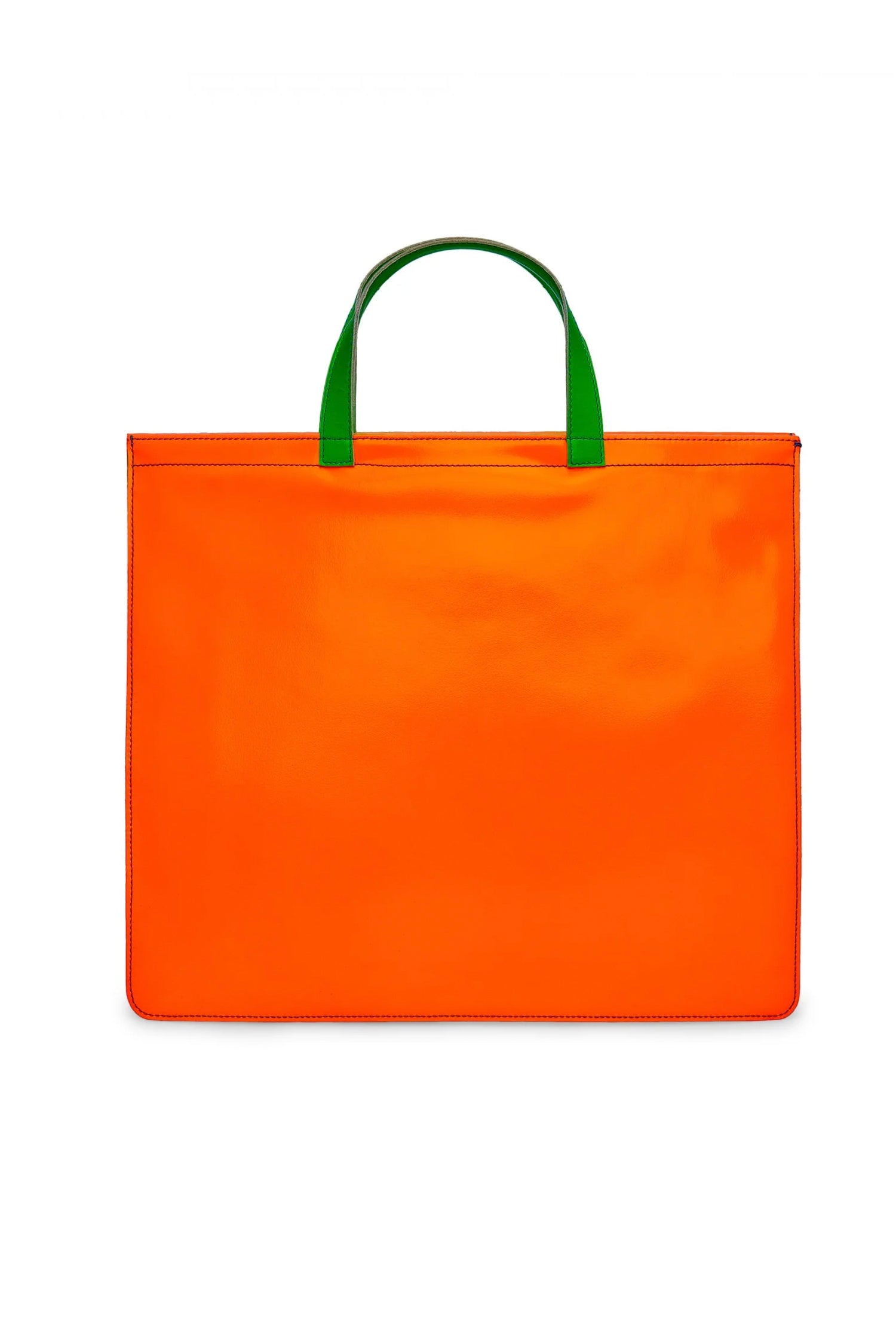 SUPER FLUO TOTE BAG IN ORANGE/BLUE, W24