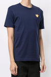 BLUE T SHIRT WITH GOLD HEART, SS25