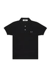 BLACK POLO WITH BLACK HEART, SS25