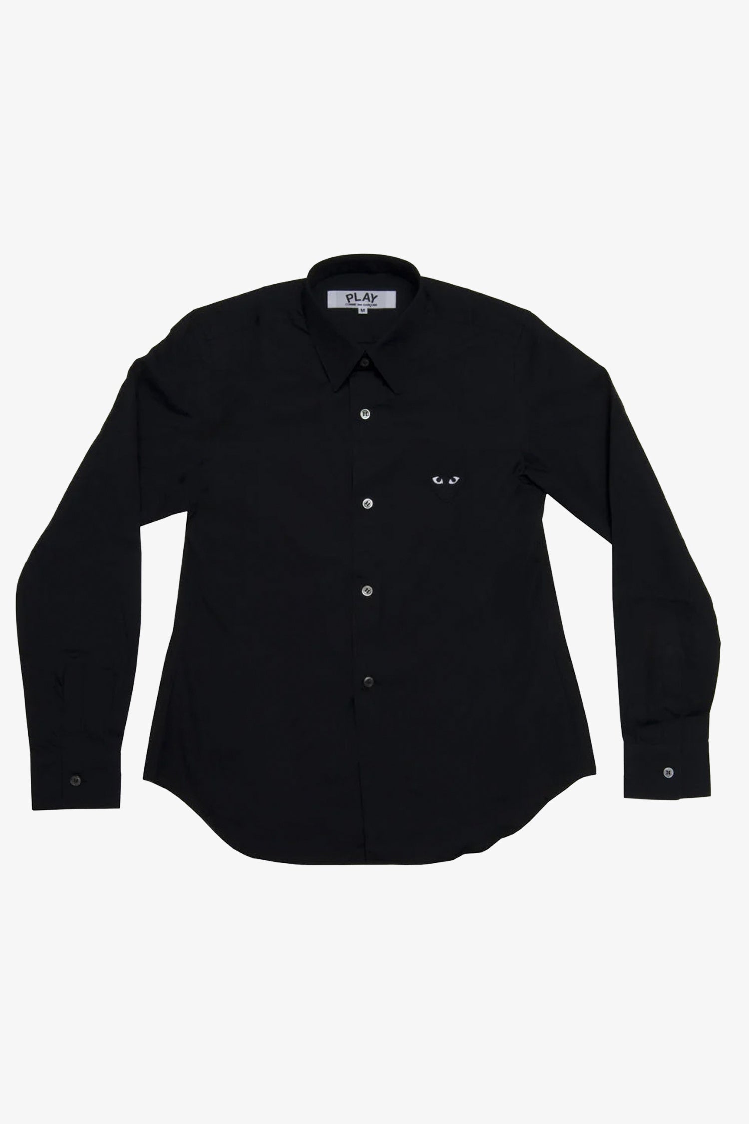 UNISEX SHIRT W EMB. BLACK HEART IN BLACK, SS26