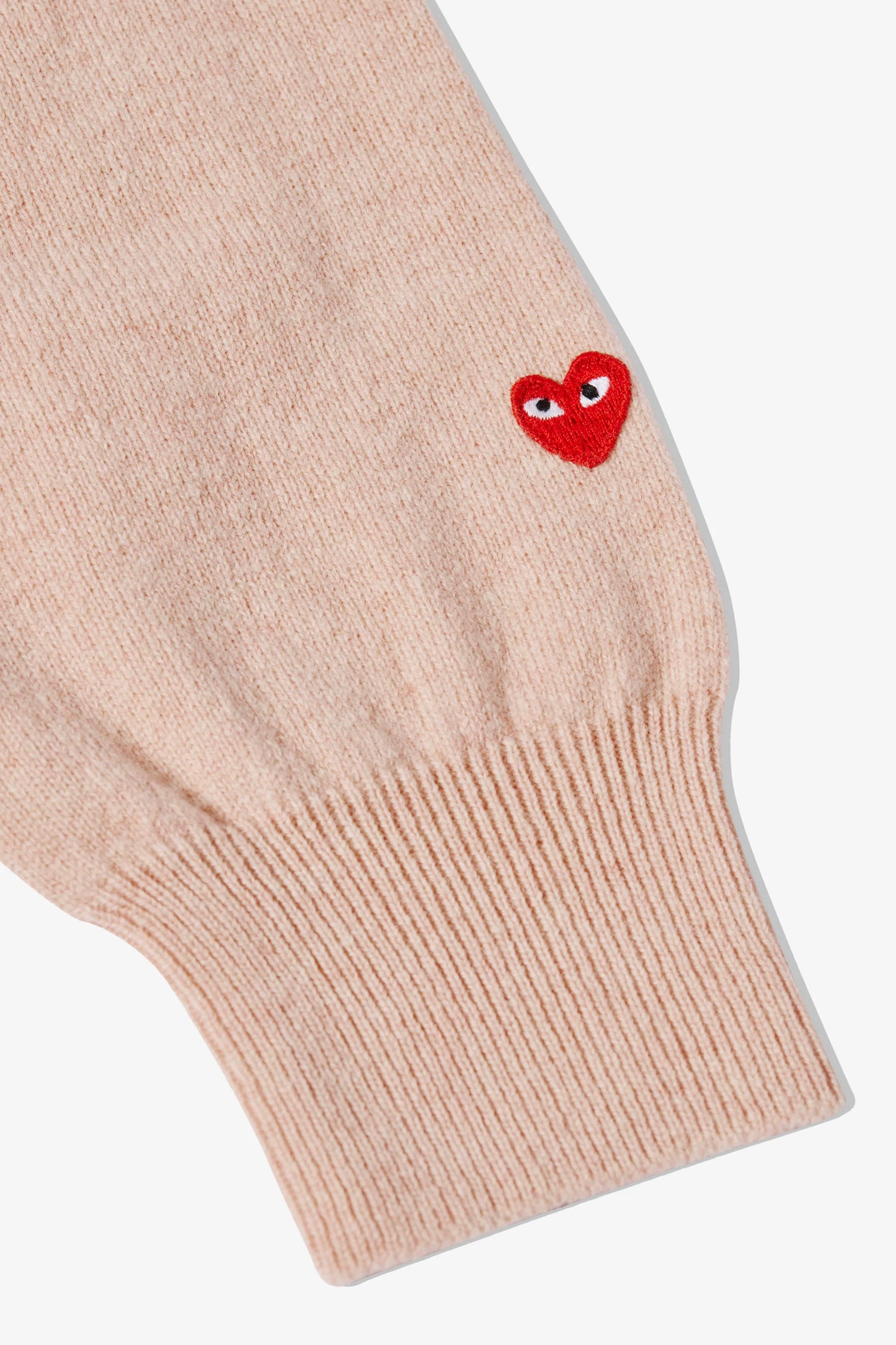 UNISEX V-NECK LAMBSWOOL SWEATER IN LIGHT PINK, SS26