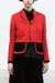 CONTRAST POCKET JACKET IN RED, W24/25