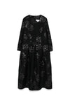 FLORAL BROCADE DRESS IN BLACK, SS25