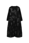 FLORAL BROCADE DRESS IN BLACK, SS25