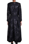 FLORAL BROCADE DRESS IN BLACK, SS25