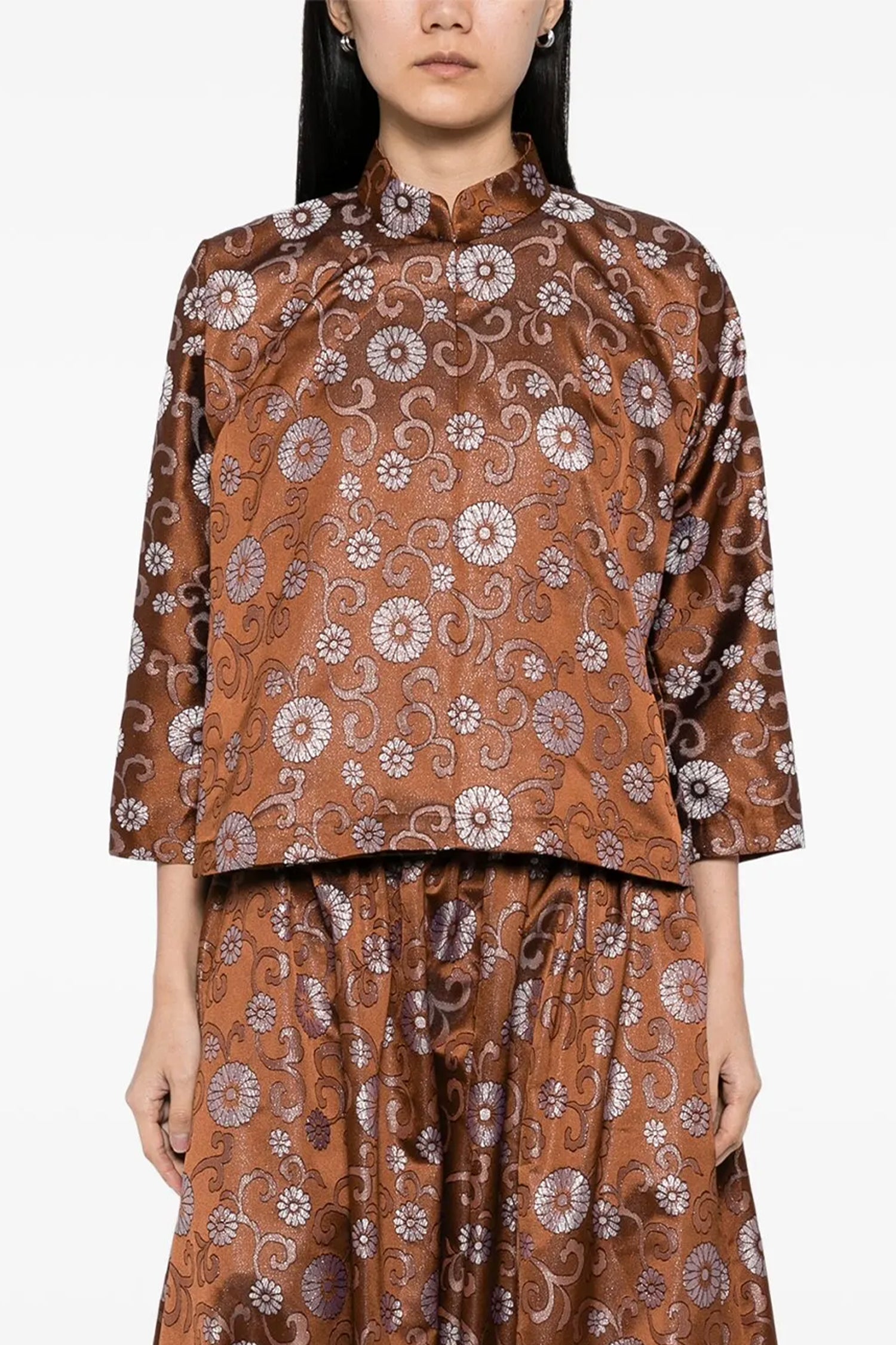 JACKET IN BROWN/MULTI, SS25