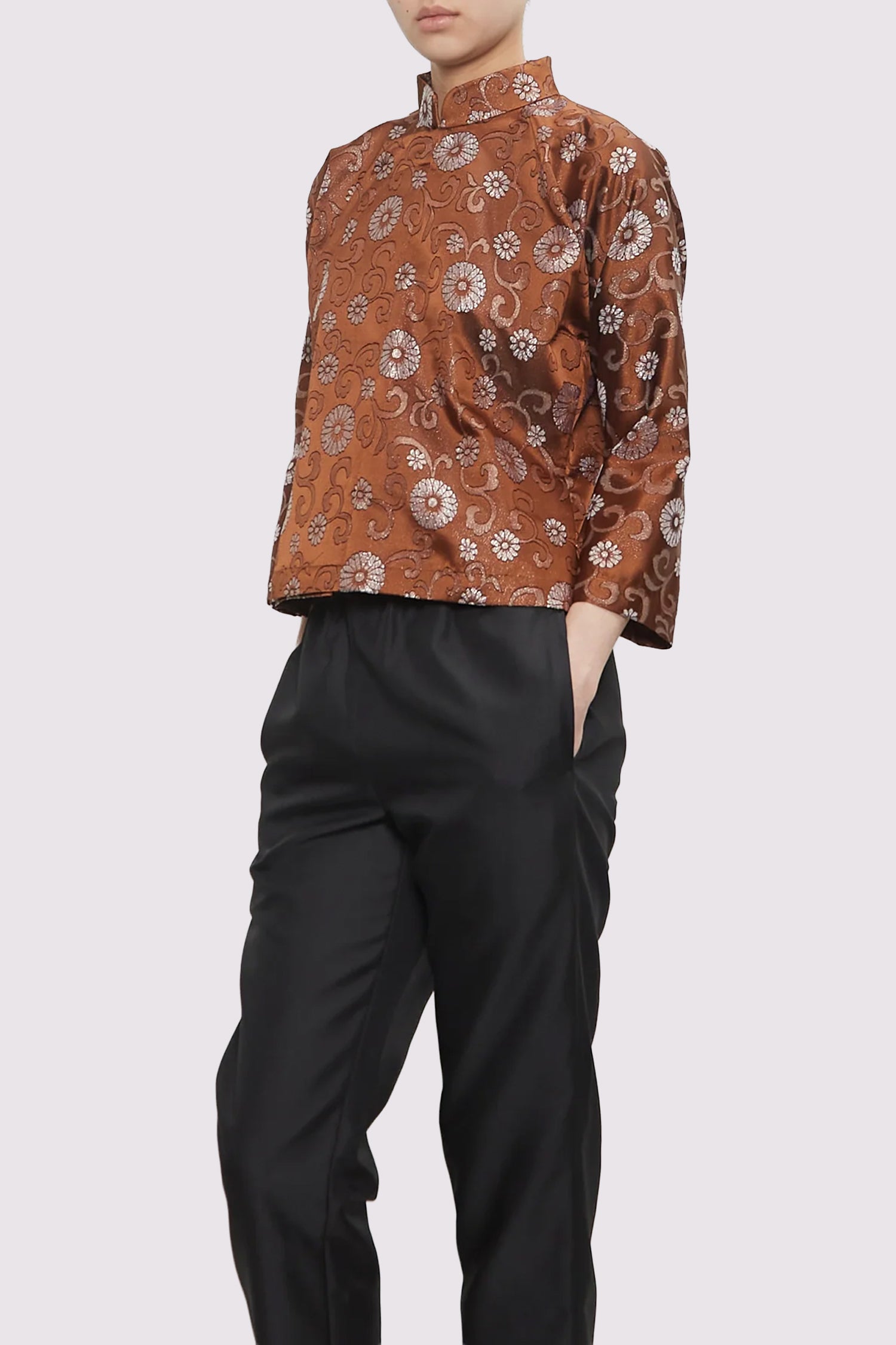 JACKET IN BROWN/MULTI, SS25