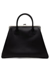 LARGE LEATHER KISS CLASP BAG, SS25