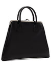 LARGE LEATHER KISS CLASP BAG, SS25