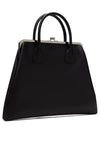 LARGE LEATHER KISS CLASP BAG, SS25