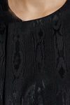 MOIRE PATTERN COAT IN BLACK, SS25
