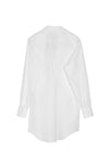 FRILL FRONT SHIRT IN WHITE, SS25