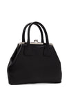 SMALL LEATHER KISS CLASP BAG, SS25