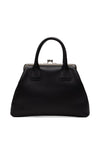 SMALL LEATHER KISS CLASP BAG, SS25