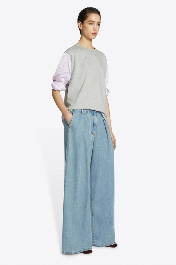デニム・ジーパン DRIES VAN NOTEN | PAMPLONA ICE BLUE DENIM PANTS Dries Van Noten Pamplona Jeans - 565 ICE BLUE | Garmentory