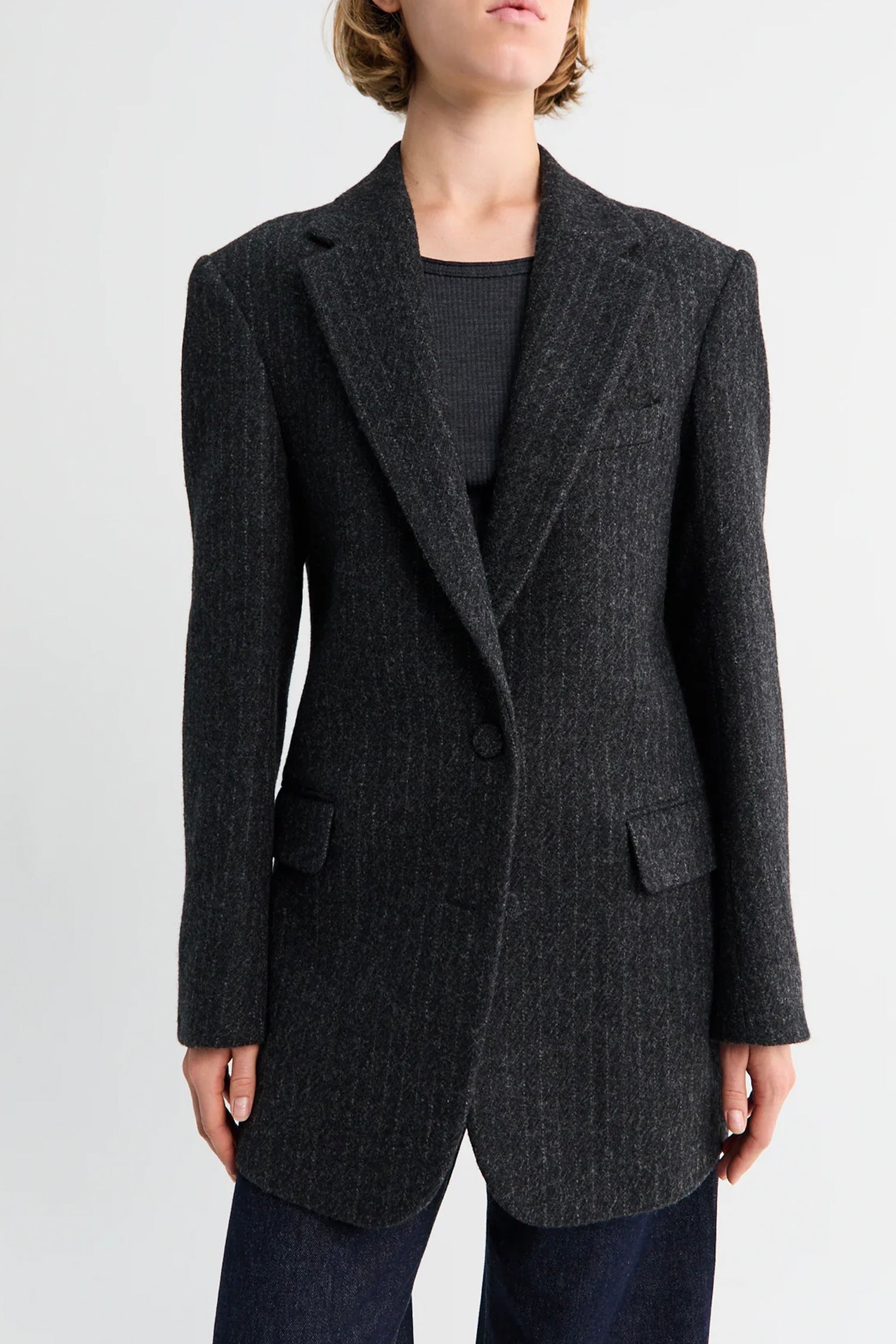 BASTI JACKET IN DARK GREY, FW26