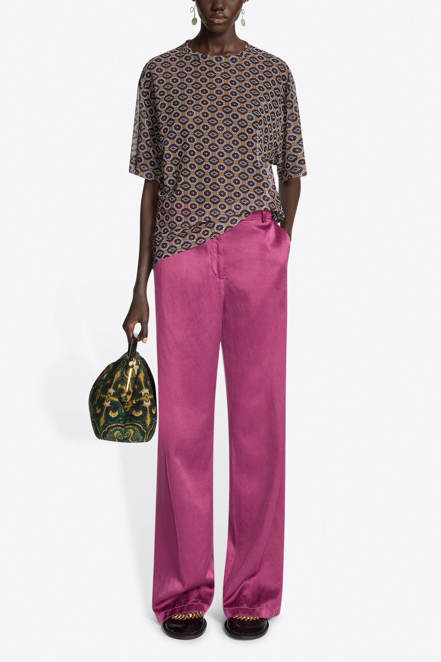 HOGE PR T SHIRT IN BROWN, FW26