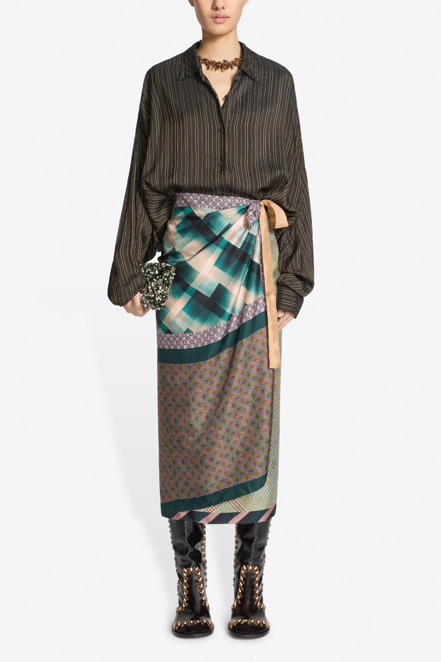 SCARFY LONG SKIRT DESSIN A, FW26