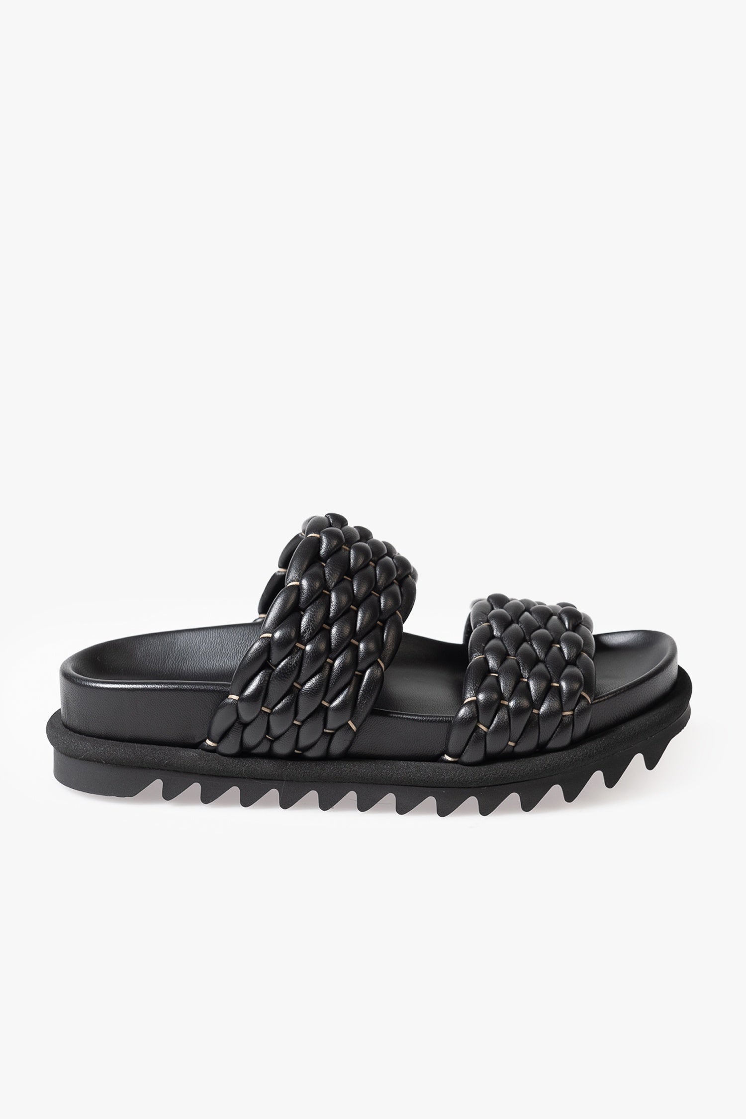 DRIES LEATHER SANDALS IN BLACK, SS24