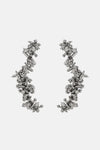BEAD EMBELLISHED EARRINGS IN SILVER, SS25
