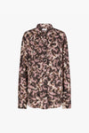 CELINA SHIRT IN DARK BROWN, SS25