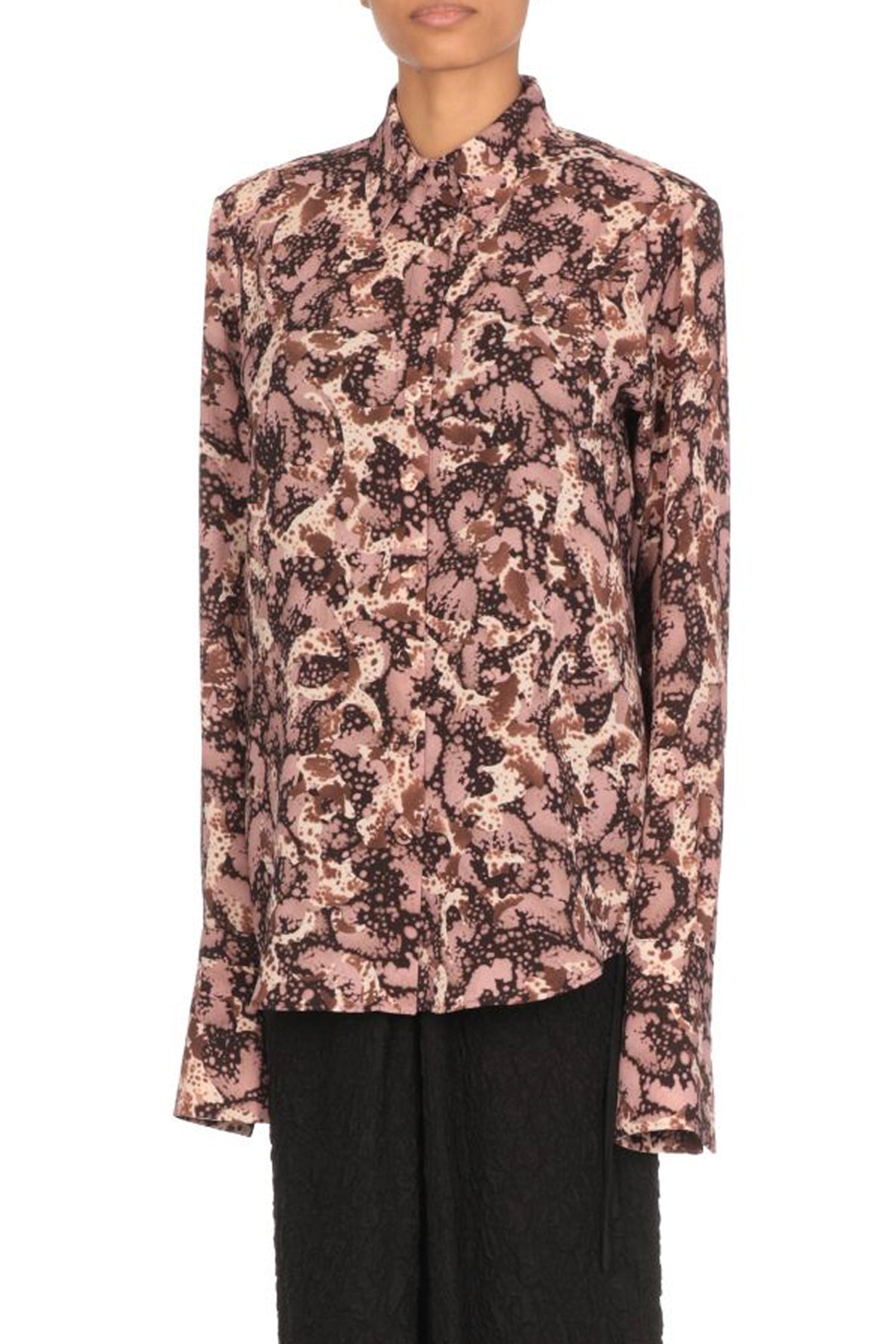 CELINA SHIRT IN DARK BROWN, SS25