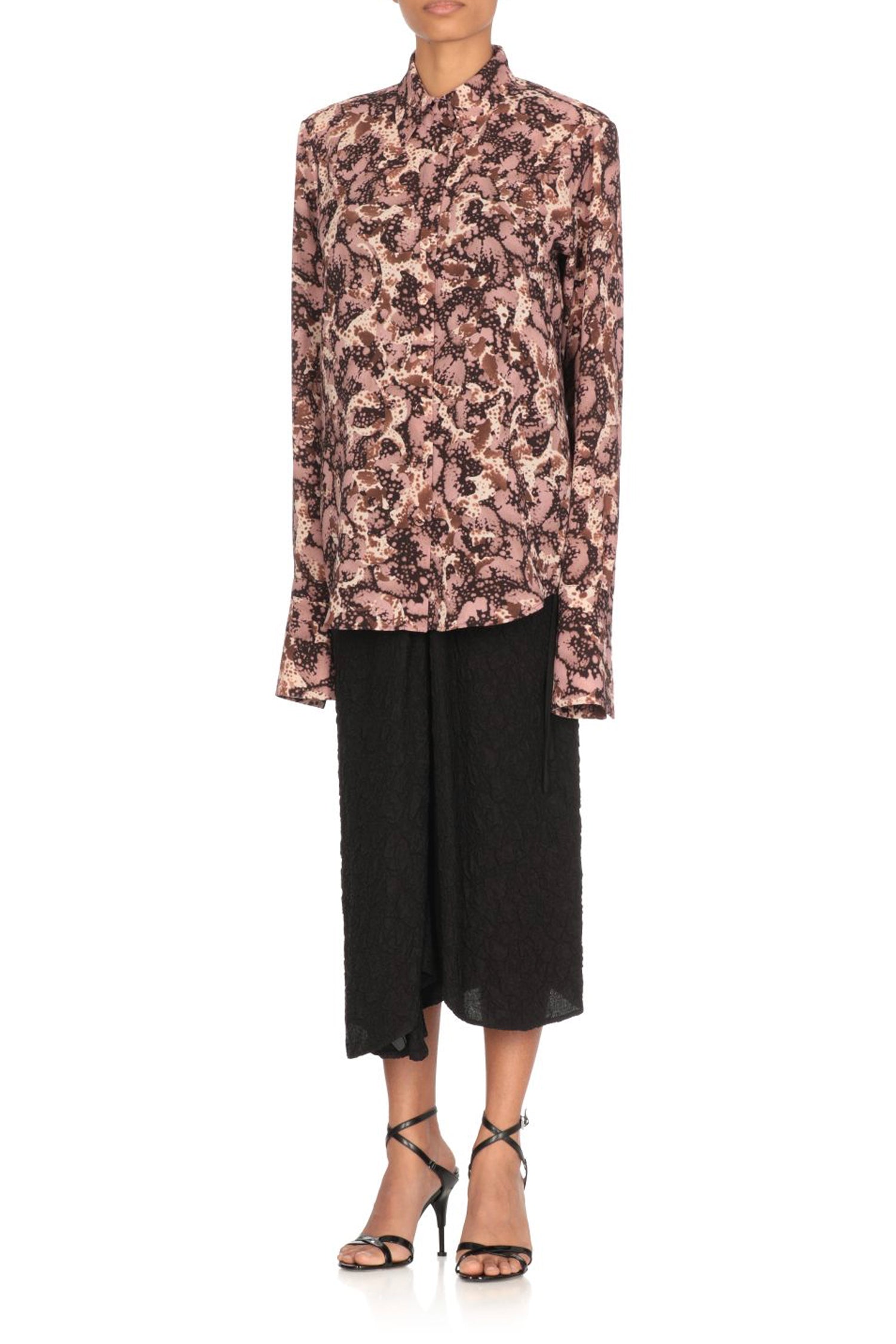 CELINA SHIRT IN DARK BROWN, SS25