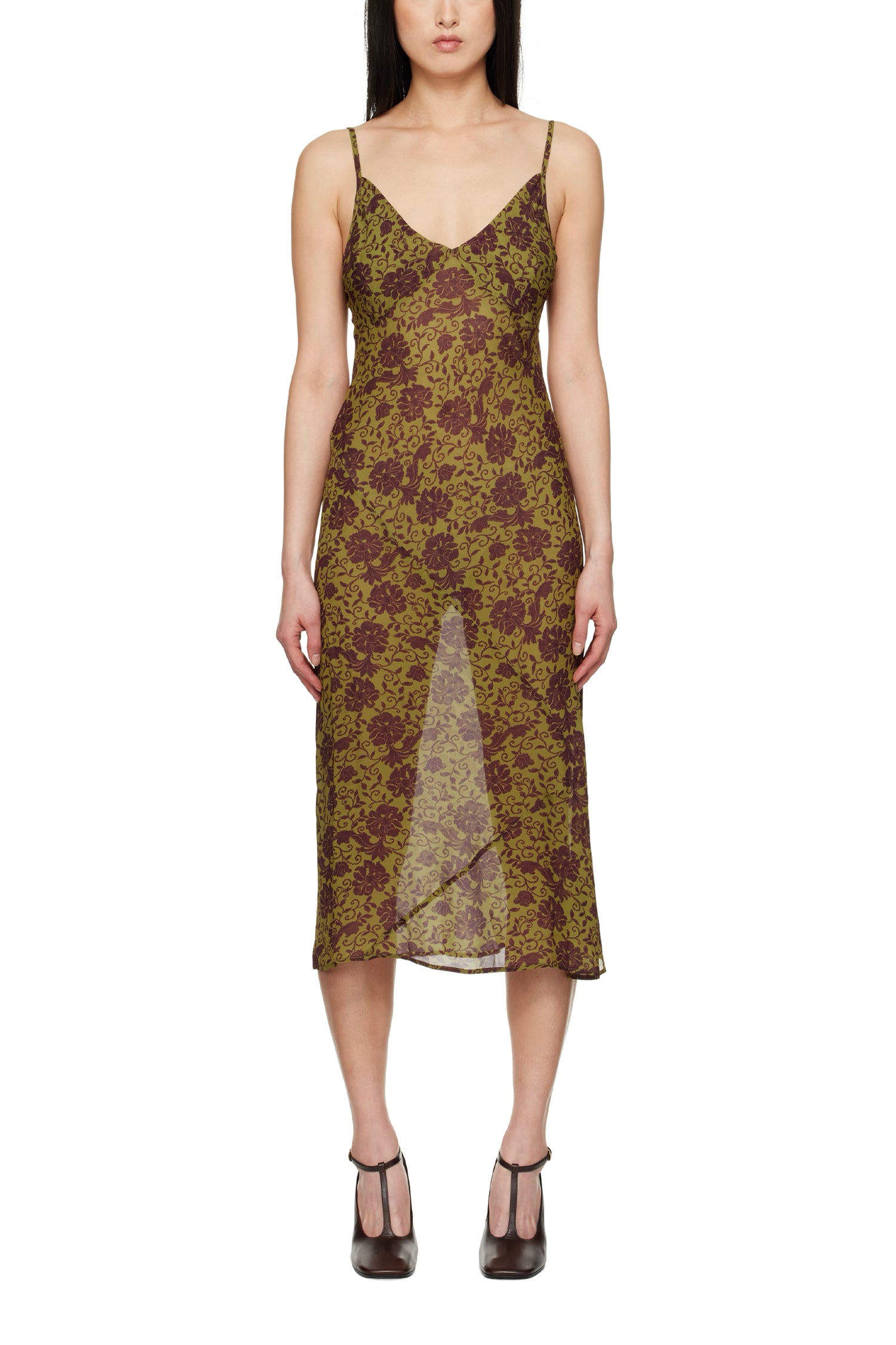 DENNE DRESS IN OLIVE, SS25