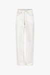 PEYTON DENIM PANTS IN OFF WHITE, SS25