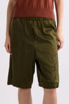 POMY BIS SHORTS IN KHAKI, SS25