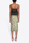 SATI SKIRT IN KHAKI PETAL PRINT, SS25