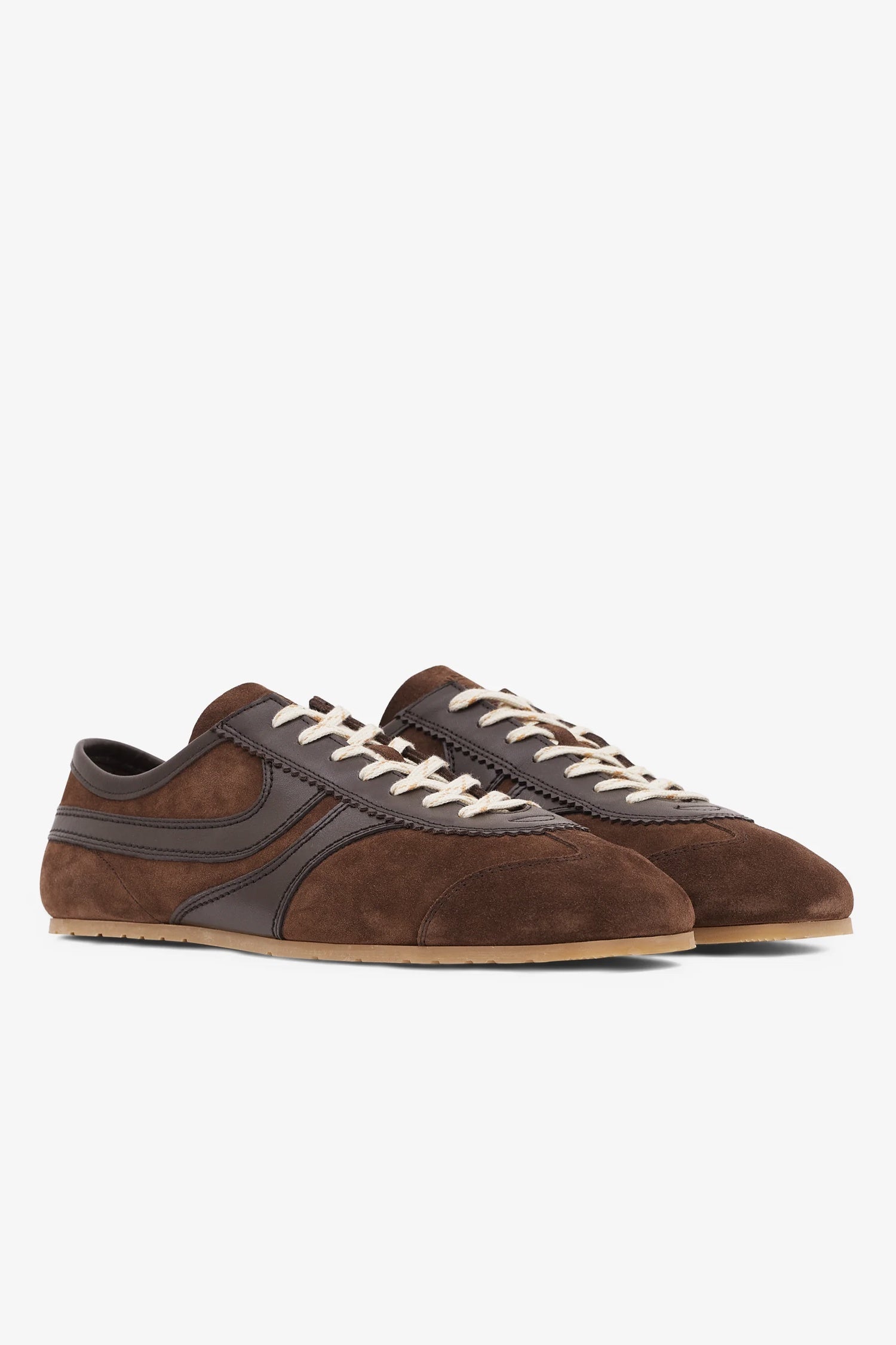 SUEDE SNEAKERS IN DARK BROWN, SS25