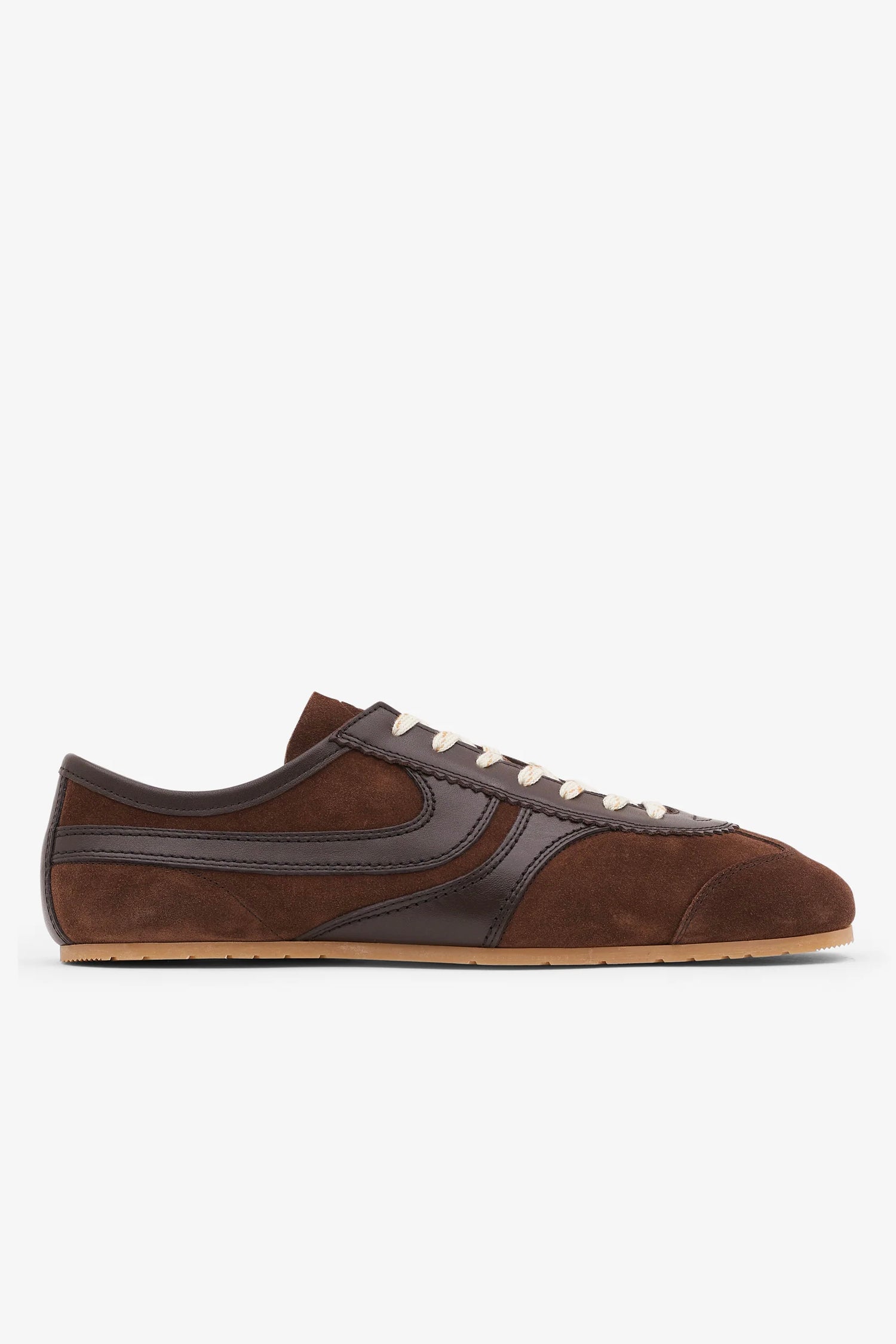SUEDE SNEAKERS IN DARK BROWN, SS25