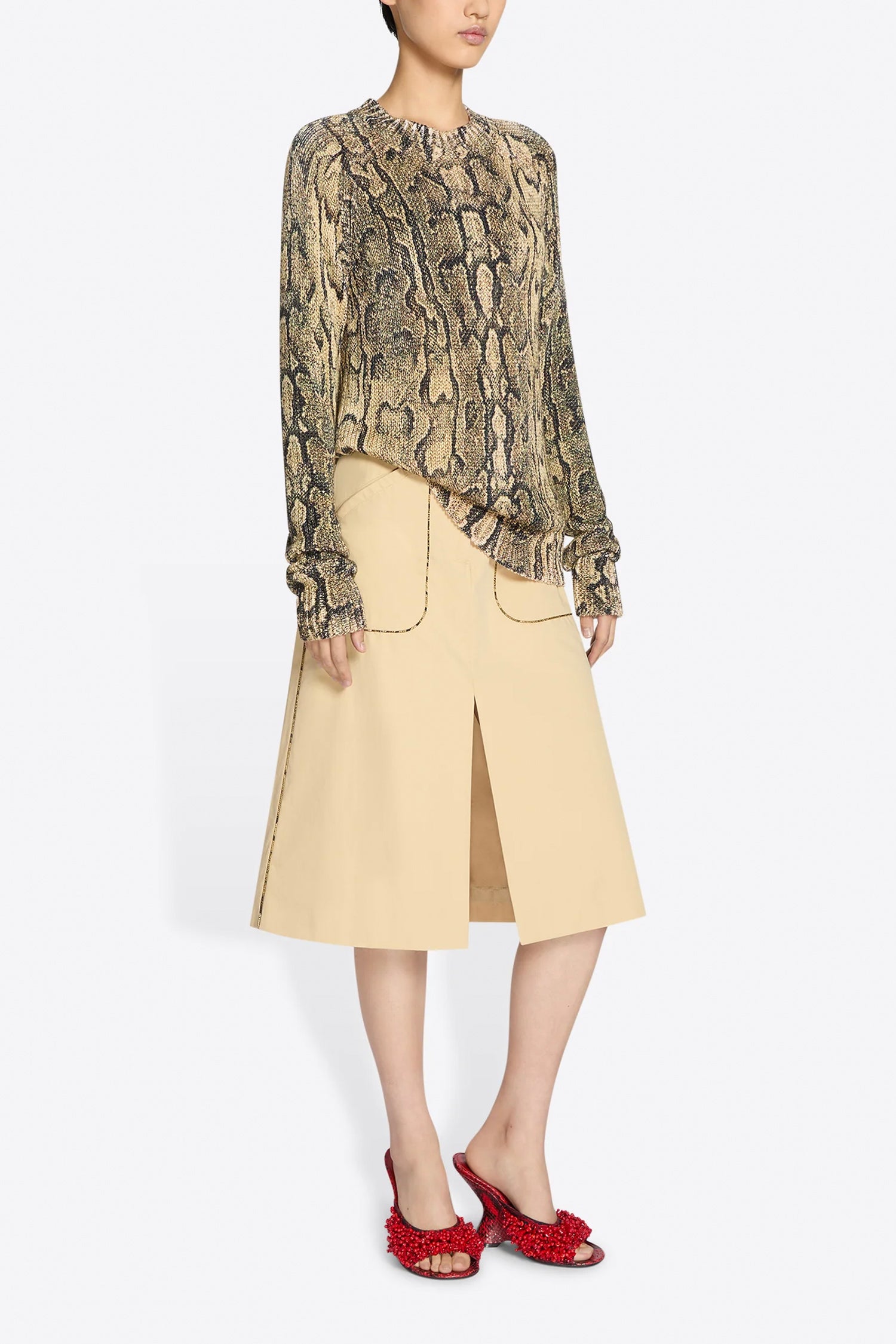 TANNA SWEATER IN BEIGE, SS25